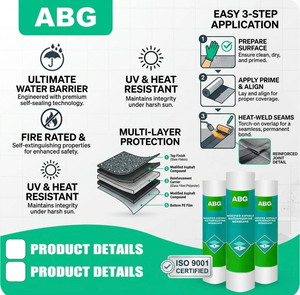 Membrana Impermeable Flexible de Aluminio de 2 mm con Aislamiento Térmico, Membrana Impermeable Superior para Techos de Madera - Product Image 1