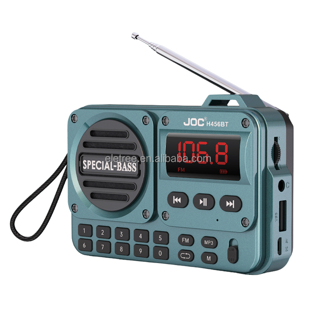 Eletree H456Bt Portable Digital Dsp Bt Usb Charging Small Fm Radio With LED Display