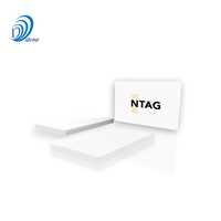 Carte RFID en PVC vierge imprimable NFC 213 par imprimante de carte d'identité
