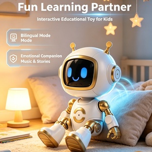 Robot de bureau intelligent avec écran LED, interaction vocale en 37 langues, utilisation à la maison ou au bureau, robot intelligent - Product Image 6