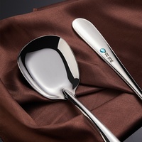 Cuillères carrées en acier inoxydable style coréen pour soupes épaisses, dîners, desserts, glaces, buffets, vaisselle de table, dorées