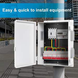 Açık IP55 su geçirmez elektrik bağlantı kutusu ABS muhafaza iç montaj paneli menteşeli kapak cilalı yüzey elektrik kutusu - Product Image 4