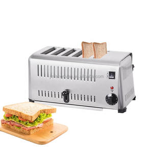 أعلى المبيعات شواء صانع محمصة المنزل آلة تحميص الخبز الكهربائية 6 شريحة محمصة - Product Image 1