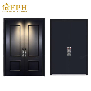 Puertas <span class=keywords><strong>de</strong></span> pivote <span class=keywords><strong>de</strong></span> entrada frontal portales <span class=keywords><strong>de</strong></span> aluminio huella dactilar cerradura inteligente entrada principal diseño moderno al por mayor - Product Image 3
