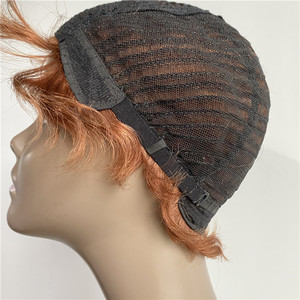Brasiliani di Remy Capelli Corti Bagnato ed Ondulato Pixie Cut Parrucca Ocean Wave Dito Wave Nessuno Merletto Parrucca di Capelli Umani per nero Delle Donne - Product Image 6