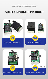 YET404PC-V4.0 433mhz Relais universel 12-30VDC Contrôleur sans fil RF Code ouvert 4 CH Récepteur Contrôleur pour <span class=keywords><strong>porte</strong></span> de <span class=keywords><strong>garage</strong></span> - Product Image 6