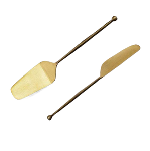 Prix de gros Serveur de gâteau en acier inoxydable de bonne qualité en or de luxe Ensemble couteau et serveur à gâteau de qualité supérieure pour restaurant de fête de mariage - Product Image 4