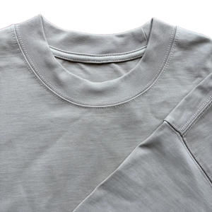 T-shirt pour homme en coton biologique 100% de qualité supérieure, style nouveau, 350 grammes, col rond, tricoté lourd, uni, luxe - Product Image 1