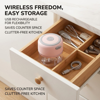 Presse-ail électrique sans fil multifonctionnel et hachoir pour aliments pour bébés, moulin à aliments, hachoir, outil de cuisine en matériau PP