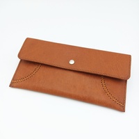 Nouvelle pochette en cuir véritable ciré, imperméable, avec fermeture à cadenas, design multifonctionnel avec portefeuille détachable