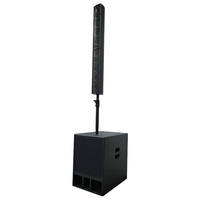 Sistema de sonido profesional La445, altavoz de columna tipo array para DJ, sistema activo PA con subwoofer de 15 pulgadas para DJ