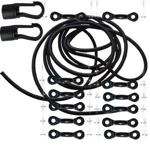 Juego de ganchos para cuerdas, cuerda elástica de PVC de 3M con ganchos con ojo para flotar en el agua, entretenimiento, lagos, ríos, uso al aire libre - Product Image 3