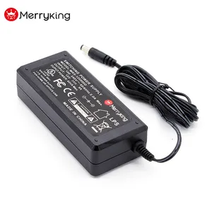 Security-01 AC 100-240V to DC 12V 5A Power Supply Adapter Switching 5.5mm x  2.1mm with 8 Way Splitter Cable and Power Cord for CCTV Camera D