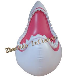 Waterhan - Alfombra Flotante Inflable de PVC con Forma de Tiburón, Económica, Personalizada, de 88 x 104 Pulgadas, 25 cm de Grosor, Portátil, para Piscina - Product Image 5