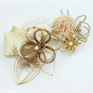 絶妙でエレガントなアップスタイル造花ヘアアクセサリー着物毛吹子卒業シーズン成人式ファイン - Product Image 4