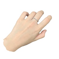 Anillos Lisos de Plata de Ley 925 al por Mayor, Anillos Sencillos para Parejas, Joyería de Boda, en Stock