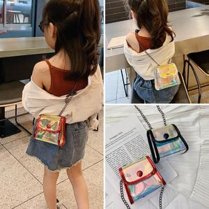 Bolso cruzado holográfico de PVC con láser de gelatina para niños, bolso transparente de lujo para mujer, monedero aprobado por el estadio, concierto a granel - Product Image 2