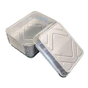 Olla de papel de aluminio desechable con tapas para pasteles y panes <span class=keywords><strong>caseros</strong></span> Concepto de fiambrera - Product Image 4