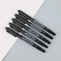 Stylo marqueur permanent à double extrémité à double pointe fine à base d'huile Stylos à pointe fine 0.5mm à pointe fine avec logo personnalisé