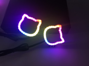 2 pièces, blanc, rouge, vert, bleu, couleurs unies, série SK6812LED Flow, yeux d'ange - Product Image 5