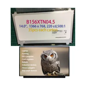 B156XTN04.5液晶面板，用于带TTL的工业IPS发光二极管工业屏幕显示器