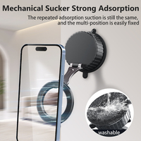 Support de téléphone portable magnétique pour voiture en alliage de zinc flexible pour bureau à domicile
