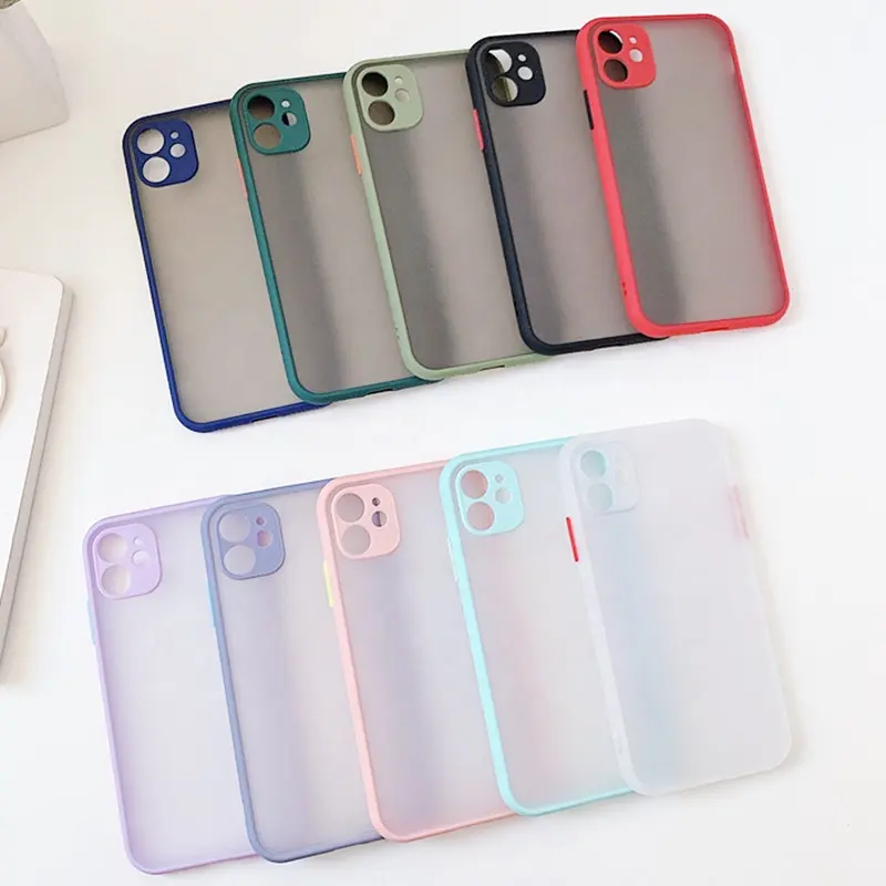 2021 Hot Selling Wholesale Price Translucent Frosted Matte Silicone Protective cover accessories Phone Case For Iphone 12Pro Max