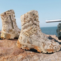 BAEWOON TB44 Bottes tactiques Delta imperméables de haute qualité, antidérapantes, respirantes, bottes de désert à tige haute, bottes d'entraînement en plein air pour homme