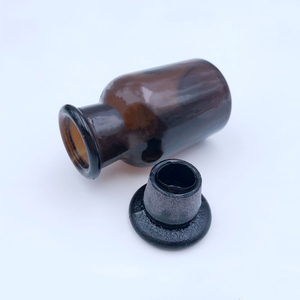 Chai Thủy Tinh Thuốc Thử Màu Hổ Phách Chai Thuốc Thử Phòng Thí Nghiệm Có Nút Chặn Thủy Tinh - Product Image 5