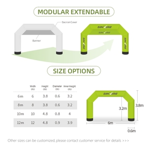 Hot bán tùy chỉnh thể thao ngoài trời Racing inflatables cổng tò vò quảng cáo kết thúc vòm bơm hơi - Product Image 2