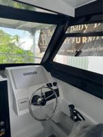 Bateau de croisière de luxe à cabine en aluminium Sea King 6,85 m avec moteur Hunter 720