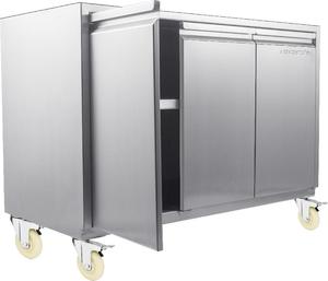 Mesa de Trabajo de Acero Inoxidable con Ruedas para Cocina Comercial, Preparación de Alimentos, Corte y Uso en Hoteles y Restaurantes - Product Image 1