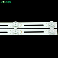 JY-729 26-65 pouces universel led lcd rétro-éclairage pour écran de télévision réparation d'alimentation 590x18mm-7LED-3V lentille carrée 7 perles découpable