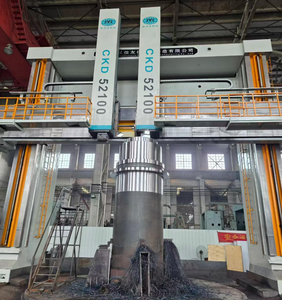 แกนหมุนแรงบิดสูง <span class=keywords><strong>Jiayou</strong></span> CKD52100 เครื่อง CNC แบบสองเสา VTL สำหรับงานกลึงหยาบและกลึงละเอียดบนจานล้อเครนขนาดใหญ่ - Product Image 1