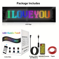 Nouveau panneau matriciel LED E-Bright 12V DIY RGB, animation personnalisée programmable, éclairage publicitaire pour voiture et camion, logo lumineux, contrôle par application, Devil Eye