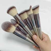 Ensemble de pinceaux de maquillage professionnels de luxe en gros, logo personnalisé, outil de maquillage, ensemble de pinceaux de haute qualité