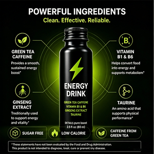 Bebida Energética Nutrtech <span class=keywords><strong>Monster</strong></span> Sin Azúcar, Baja en Grasas, con Ginseng, Vitaminas B1 y B6, <span class=keywords><strong>Sabor</strong></span> a Café, Alivia la Fatiga, Botella de 50 ml - Product Image 3