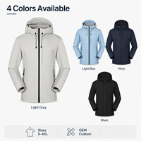 Veste Softshell à Capuche Personnalisée avec Logo, en Polaire Thermocollée, Extensible dans les 4 Sens, Imperméable et Coupe-Vent, pour Hommes – Vêtement de Sport d'Extérieur en Gros