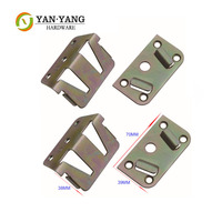 Yanyang vente plaque métallique coudée pour canapé jambe fixation Table jambe plaque de montage M8