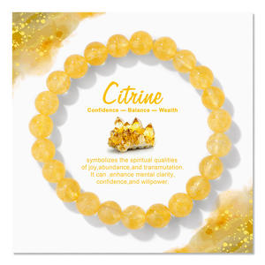 Pulsera Elástica de Cuentas de Amatista Natural de 8 mm con Tarjeta de <span class=keywords><strong>Significado</strong></span>, Joyería de Cristal Curativo para Mujeres y Hombres - Product Image 4