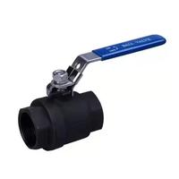 Katup Bola ANSI API 2-Piece WCB 201 304 316 Baja Tahan Karat 1000 WOG Soft Seal Ulir Dalam Manual NPT BSP
