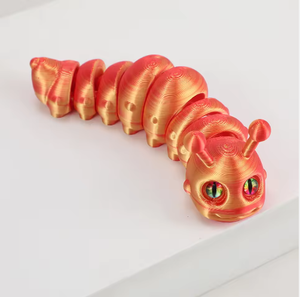 3D打印PLA毛毛虫玩具 可爱卡通设计 全身可活动关节 模型M29 - Product Image 2