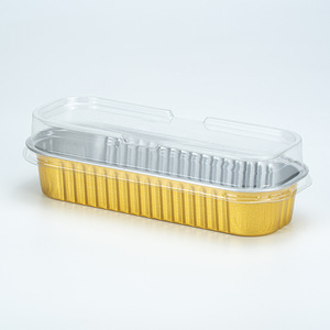 200ml có thể tái chế dùng một lần lá bánh container dùng một lần ổ bánh nhỏ chảo nướng có nắp đậy và thìa và dĩa - Product Image 3