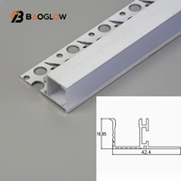Nouveau design, vente en gros, poignée de main courante d'escalier, tiroirs à ouverture libre, profilé en aluminium, canal pour bande LED, personnalisable