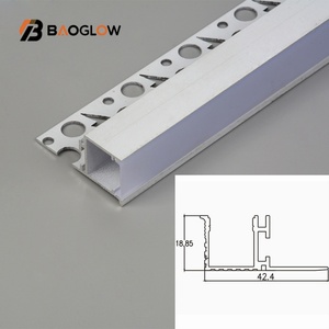 Nouveau design, vente en gros, poignée de main courante d'escalier, tiroirs à ouverture libre, profilé en aluminium, canal pour bande LED, personnalisable - Product Image 5