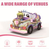 Voiture électrique carrée pour enfants, équipement de divertissement lumineux pour marché nocturne, voiture tamponneuse électrique pour enfants