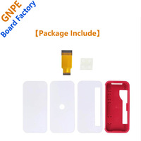 Boîtier en acrylique pour Raspberry Pi Zero/Zero W/Zero 2W Accessoire électronique compatible rouge et blanc