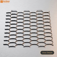 Grille métallique décorative en acier expansé et aluminium, personnalisable à prix abordable pour plafonds et grilles de voiture
