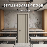 Protection d'angle anti-collision de style moderne, porte intérieure en bois, surface finie, largement utilisée dans les chambres à coucher et les écoles