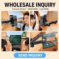 Support de tablette rotatif à 360 degrés pour appuie-tête, support de tablette télescopique réglable pour siège arrière, idéal pour SUV familial, flotte, OEM, vente en gros